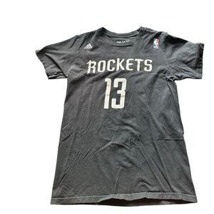{Adidas} Houston Rockets Harden Black Go-To Tee